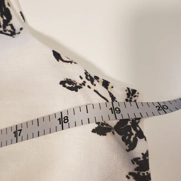 Yaly Couture Romantic Tomato Girl Floral Sleeveless Linen Midi Dress with Sash - Picture 6 of 10